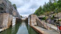 Kreuzfahrt Göta-Kanal - Die erste Schleuse Lilla Edit