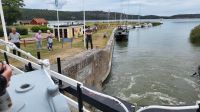Kreuzfahrt Göta-Kanal - Schleuse in Mem