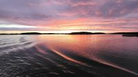 Kreuzfahrt Göta-Kanal - Sonnenuntergang über dem Oxelösund