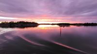 Kreuzfahrt Göta-Kanal - Sonnenuntergang über dem Oxelösund