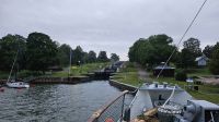 Kreuzfahrt Götakanal - Ankunft an der Schleusentreppe in Berg