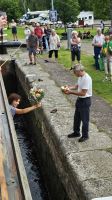 Kreuzfahrt Götakanal - Familie Kindbom an der Schleuse in Forsvik 