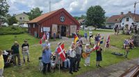 Kreuzfahrt Götakanal - Familie Kindbom an der Schleuse in Forsvik 
