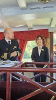 Kreuzfahrt Götakanal - Kapitänsbegrüßung der MS Diana