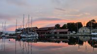 Kreuzfahrt Götakanal - tolle Abendstimmung in Motala