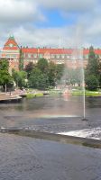 Schweden. Regenbogen-Kunst in Örebro