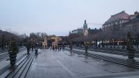 Silvesterreise Stockholm -  beleuchtete Rehe am Kungsträdgården