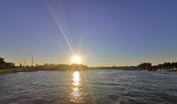 Stimmung am Abend der Mitsommertage in Schweden