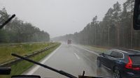Unwetter auf der Rückreise - trotzdem alle heil angekommen