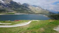 ... am Berninapass und bei der Wasserscheide...