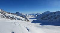 0041 Ausflug zum Jungfraujoch - auf der Sphinx - Blick ins Wallis über den Aletschgletscher