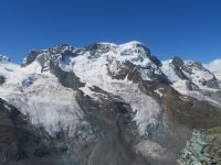 082 Ausflug auf den Gornergrat- Blick zum Breithorn und zum Kleinen Matterhorn