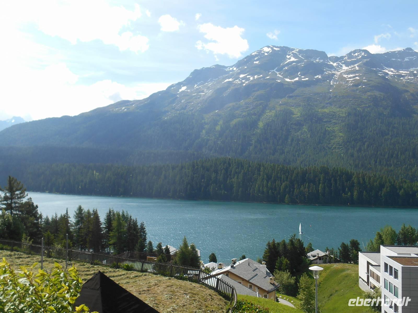 Ortsführung in St. Moritz (Blick auf den St. Moritz-See)