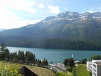 Ortsführung in St. Moritz (Blick auf den St. Moritz-See)