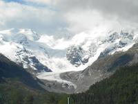 Fahrt mit dem Bernina-Express (Morteratsch-Gletscher)