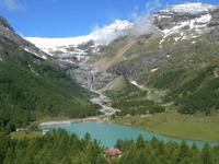 Fahrt mit dem Bernina-Express (Palü-See)