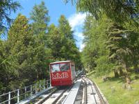 Fahrt mit der Standseilbahn auf den Muottas Muragl