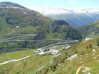 Grimsel-Passstraße (Blick auf Gletsch)