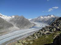Ausblick vom Bettmerhorn (Großer Aletschgletscher)