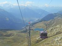 Fahrt mit der Umlaufbahn vom Bettmerhorn zur Bettmeralp