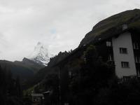 Zermatt (Blick zum verschneiten Matterhorn)