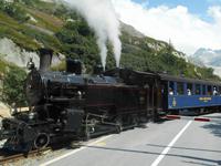 Fahrt zum Grimselpass (Furka-Dampfbahn)
