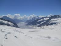 auf dem Jungfraujoch ... (Blick zum Großen Aletschgletscher)