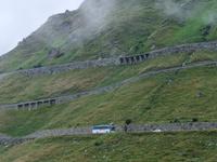 Blick auf die Furka-Passstraße