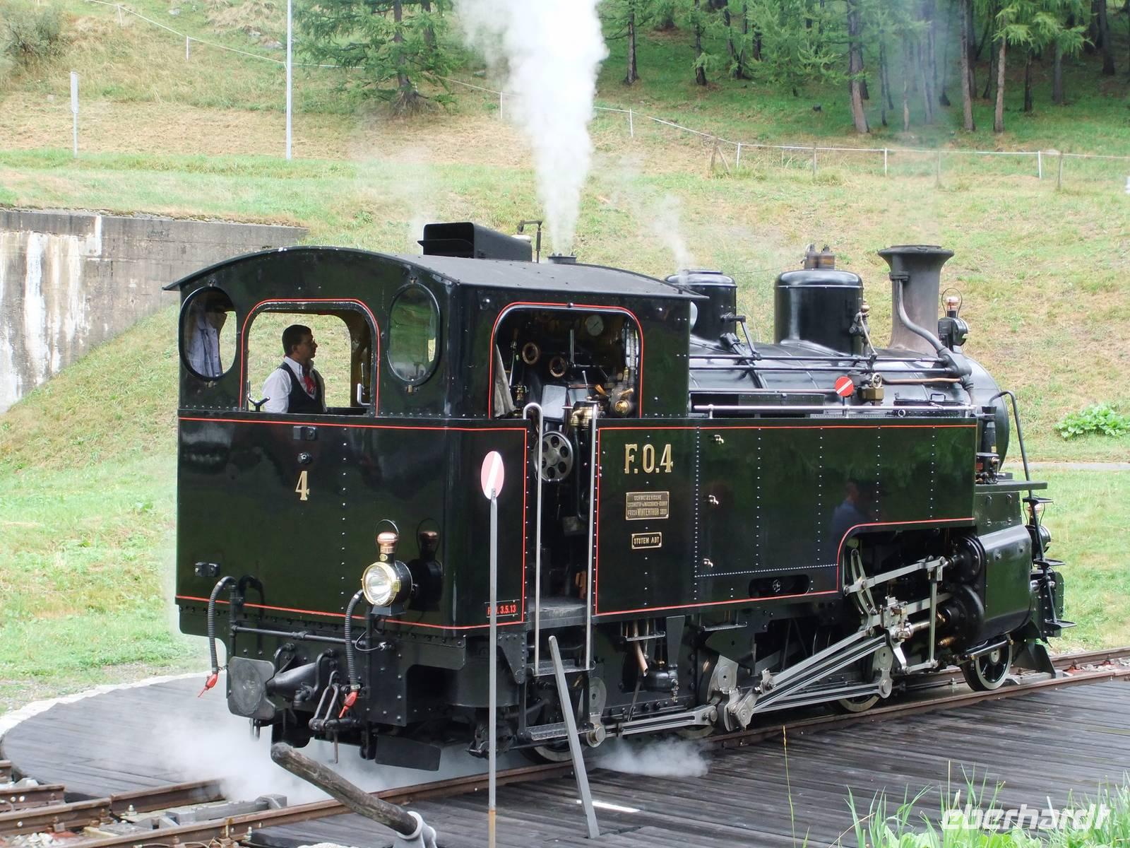 Dampflok der Furkabahn