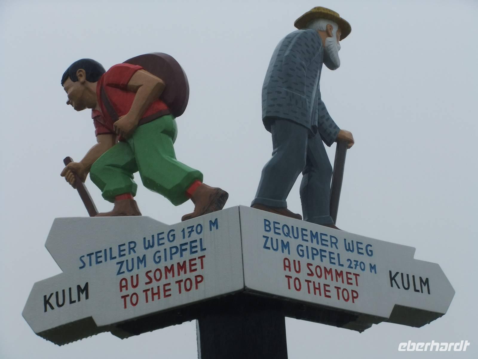 Zwei Wege führen zum Rigi-Gipfel