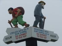 Zwei Wege führen zum Rigi-Gipfel