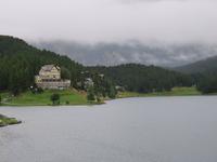 0021 Glacier-Bernina-Express- Ortsrundgang St. Moritz -  Blick über den See