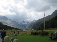 0063 Glacier-Bernina-Express- Kutschfahrt ins Val Roseg - Blick zum Roseg-Gletscher