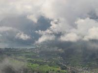 0113 Glacier-Bernina-Express- Fahrt mit dem Bernina-Express - Blick zum Lago di Poschavio