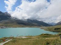 0186 Glacier-Bernina-Express-  Fahrt mit dem Bus über den Bernina-Pass - auf dem Bernina-Pass -