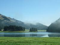 0216 Glacier-Bernina-Express- Morgenstimmung über dem Silvaplaner See