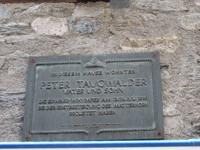 0363 Glacier-Bernina-Express- Zermatt - Erinnerungstafel am Haus von den Bergführern Taugwalder