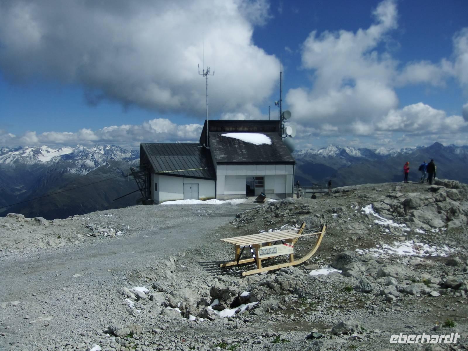 Auf dem Weißfluhgipfel
