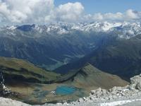 Blick vom Weißfluhgipfel