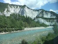Fahrt duch die Rheinschlucht