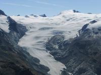 Blick zu den Gletschern