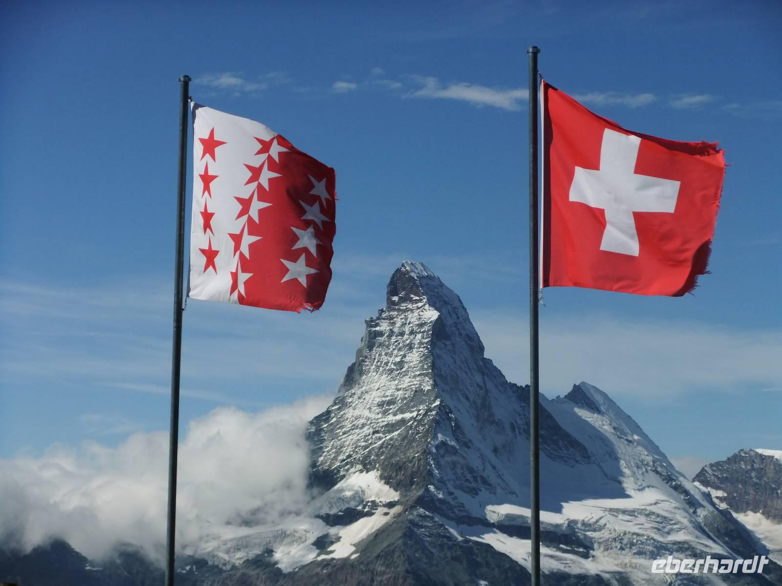 Blick vom Rothorn zum Matterhorn