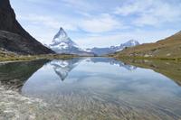 Matterhornspiegelung im Riffelsee Foto Frau Woerpel