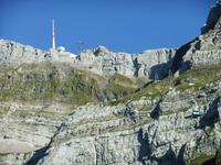 Blick zum Säntisgipfel