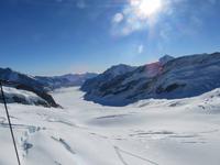 034 Silvester im Berner Oberland - Ausflug zum Jungfraujoch - Blick auf den Aletschgletscher von der Sphinx