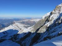 037 Silvester im Berner Oberland - Ausflug zum Jungfraujoch - Blick  von der Sphinx