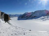 062 Silvester im Berner Oberland - Ausflug zum Jungfraujoch - Blick zum Aletsch-Gletscher