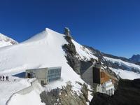 063 Silvester im Berner Oberland - Ausflug zum Jungfraujoch - auf dem Plateau - Blick zur Sphinx