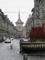 112 Silvester im Berner Oberland - Ausflug nach Bern - Stadtführung  Hauptgasse Blick zum Zytglogge