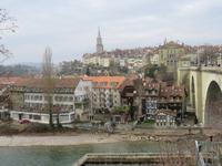 117 Silvester im Berner Oberland - Ausflug nach Bern - Blick über die Aare zur Altstadt